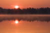 Bremen: Sonnenaufgang ber dem Stadtwaldsee