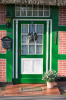 Bremen, Blockland: Pittoreske Tür eines Landhauses