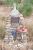 Spanien, Region Navarra: Denkmal fr eine verunglckte kanadische Pilgerin