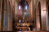 Spanien, Region Navarra, Pamplona: Mittelschiff der Kathedrale mit Templerkreuzen