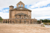 Spanien, Region Navarra: Iglesia de Santa Mara de Eunate, ein mysterises Gotteshaus in the middle of nowhere