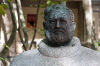 Spanien, Region Navarra, Pamplona: Denkmal fr Ernest Hemingway auf der Plaza de Toros