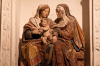 Burgos: Figurengruppe mit Jesus und Maria in einer Seitenkapelle der Kathedrale