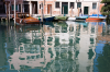 Italien, Venedig: Ein Bootsanleger am Rio del Malcanton