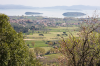 Italien, Umbrien, La Nuvola bei Tuoro sul Trasimeno: Blick auf den Trasimenischen See