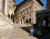 Italien, Umbrien, Perugia: Die Treppe in die Altstadt