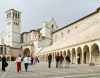 Italien, Umbrien, Assisi: Die Basilika San Francesco mit den Eingngen zur Unter- und Oberkirche