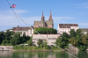 Basel: Der Blick ber den Rhein zum Basler Mnster