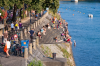 Basel: Badevergngen am Kleinbasler Rheinufer