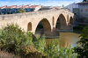 Spanien, Region Navarra, Puente la Reina: Mittelalterliche Brcke ber den Fluss Arga