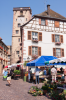 Frankreich, Elsass, Ribeauvill: Markt auf der Place de la Mairie