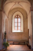 Frankreich, Elsass, Epfig: Der Blick in das Querhaus der mittelalterlichen Margaretenkapelle
