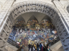 Aufgang zu den berhmten Wandgemlden Epos des mexikanischen Volkes von Diego Rivera (1886-1957) im mexikanischen Nationalpalast (Palacio Nacional), Mexico City, Mexiko