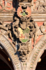 Bremen: Wappen an der Südfassade des Bremer Rathauses