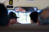 Costa Rica, Halbinsel Osa: berlandfahrt in altem, costa-ricanischem Bus von Palmar Norte nach Sierpe