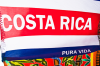 Costa Rica, Buntes Tuch im Stile der costa-ricanischen Nationalflagge