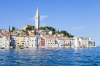 Kroatien, Istrien, Rovinj: Die Altstadt mit dem markanten Kirchturm von St. Eufemia