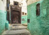 Pittoreske Gasse in der Medina von Moulay Idris, Marokko