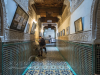 Eingang in die Medersa Ben Youssef, zeitweise die bedeutendste Madrasa des Maghrebs,  Marrakesch, Marokko