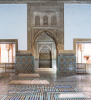 Blick in den sdlichen Raum des kleineren Mausoleums der Saadier-Grber in Marrakesch, Marokko