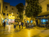 Das nchtliche Treiben in der Rue Abdellah Chefchaouni, Essaouira, Marokko