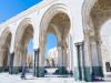 Hufeisenbgen in den Arkaden der Hassan-II.-Moschee, Casablanca, Marokko