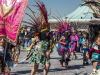 Tag von Guadalupe: Indios zelebrieren im Tanz ihren christlichen Glauben und ihre indigenen Traditionen, Mexico City, Mexiko