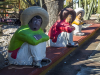 Drei Mexikaner am Wegesrand, irgendwo in Oaxaca, Mexiko
