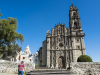 Die im sptbarocken Stil des Churriguerismus erbaute Iglesia San Francisco Javier in Tepotzotln, Bundesstaat Mxico, Mexiko