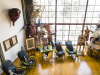 Das Atelier von Diego Rivera im Museo Estudio Diego Rivera y Frida Kahlo, Mexico City, Mexiko