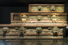 Reproduktion des Tempels des Quetzalcoatl von Teotihuacan im Nationalmuseum fr Anthropologie, Mexico City, Mexiko
