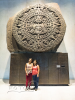 Der Sonnenstein aus dem alten, aztekischen  Haupttempel von Tenochtitln, Nationalmuseum fr Anthropologie, Mexico City, Mexiko